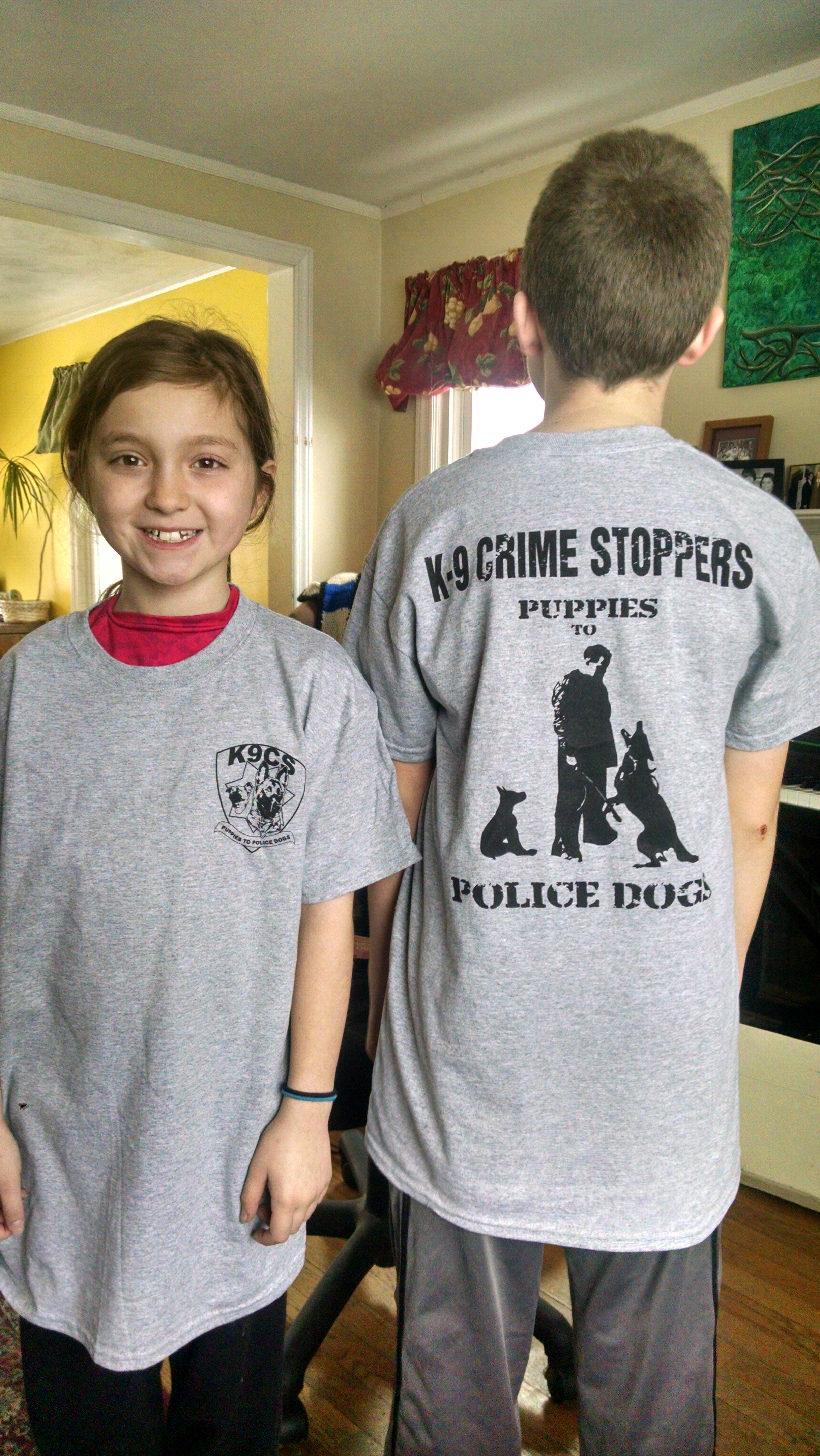 K-9 CRIME STOPPERS t-shirts finally available!