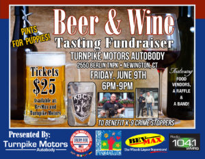 Beer & Wine Tasting Fundraiser at Turnpike Motors Autobody